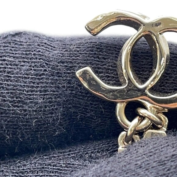 CHANEL CC Logo Rhinestone Necklace Metal/Rhinestone ABD044 - Picture 6 of 9